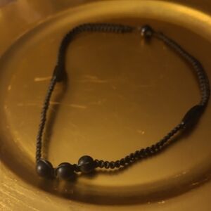 Elegant Black Beaded Necklace